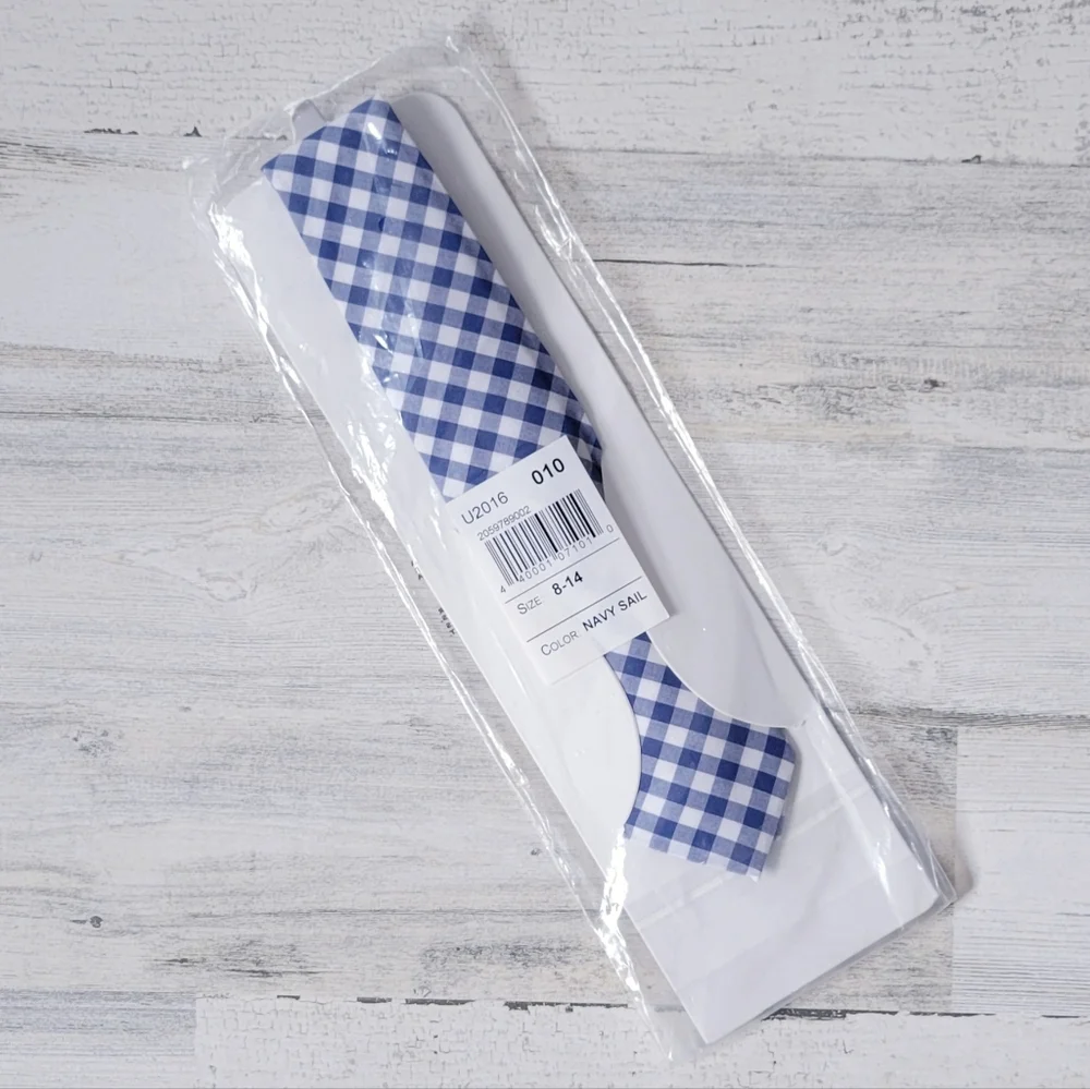 The Children's Place Blue Gingham Kids Neck Tie